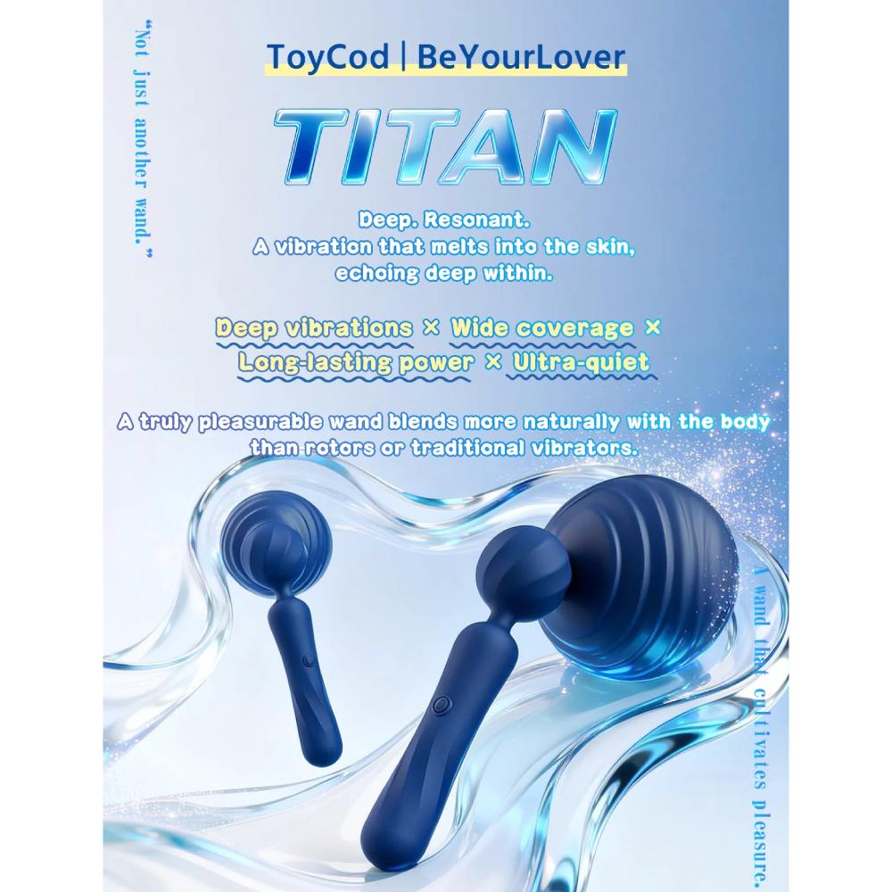 Вибратор-микрофон многоскоростной BeYourLover TITAN силиконовый, синий, 25 х 6.3 см фото №14 — секс игрушки: Украина, NO TABOO