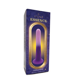 Вибратор на присоске UNIVIBE LUNE Essence градиент, розово-фиолетовый, 18 х 3.8 см - No Taboo