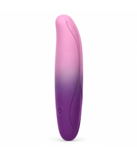 Вибропуля с загнутым концом UNIVIBE LUNE CURVE градиент, розово-фиолетовый, 10 х 2.3 см - No Taboo