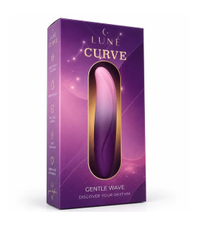 Вибропуля с загнутым концом UNIVIBE LUNE CURVE градиент, розово-фиолетовый, 10 х 2.3 см - No Taboo