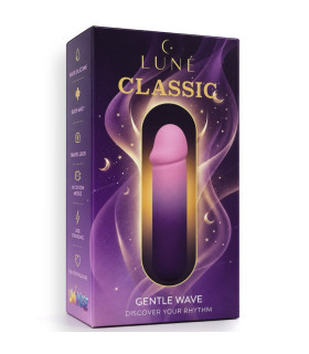 Вибропуля с реалистичной головкой UNIVIBE LUNE CLASSIC градиент, розово-фиолетовый, 10 х 2.3 см - No Taboo