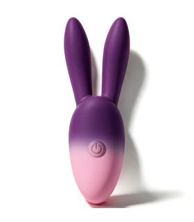Клиторальный вибратор-зайчик UNIVIBE LUNE Rabbit градиент, розово-фиолетовый, 10 х 2.5 см - No Taboo