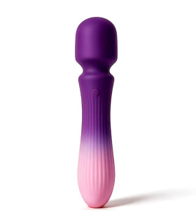 Мини-вибратор микрофон UNIVIBE LUNE WAND градиент, розово-фиолетовый, 15 х 3.5 см - No Taboo