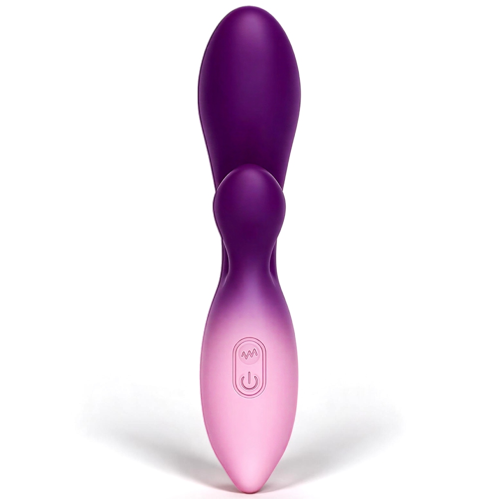 Вибратор-кролик UNIVIBE LUNE G-SPOT градиент, розово-фиолетовый, 16 х 3.5 см фото №3 — секс игрушки: Украина, NO TABOO