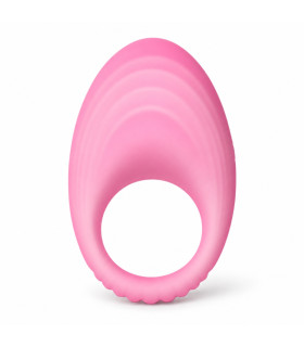 Эрекционное виброкольцо UNIVIBE MARSHMALLOW с приложением, розовое, 8.6 х 5.7 см - No Taboo