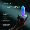 Анальный вибратор Paradise The Plug с LED-подсветкой, с приложением, белый, 10.8 х 3.8 см фото №5 — секс игрушки: Украина, NO TABOO