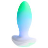 Анальный вибратор Paradise The Plug с LED-подсветкой, с приложением, белый, 10.8 х 3.8 см фото №10 — секс игрушки: Украина, NO TABOO