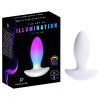 Анальный вибратор Paradise The Plug с LED-подсветкой, с приложением, белый, 10.8 х 3.8 см фото №12 — секс игрушки: Украина, NO TABOO