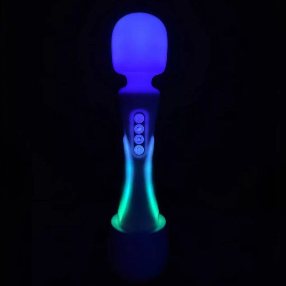 Вибратор-микрофон Paradise The Wand с LED-подсветкой, с приложением, белый, 24.8 х 5.1 см фото №11 — секс игрушки: Украина, NO TABOO