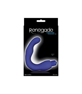 Віброммассажер простати Renegade III, синій, 11 х 3 см - No Taboo