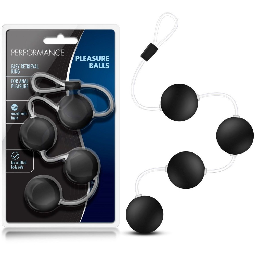 Анальные бусы Blush Novelties черные, 38.1 см х 3 см фото №0 — секс игрушки: Украина, NO TABOO