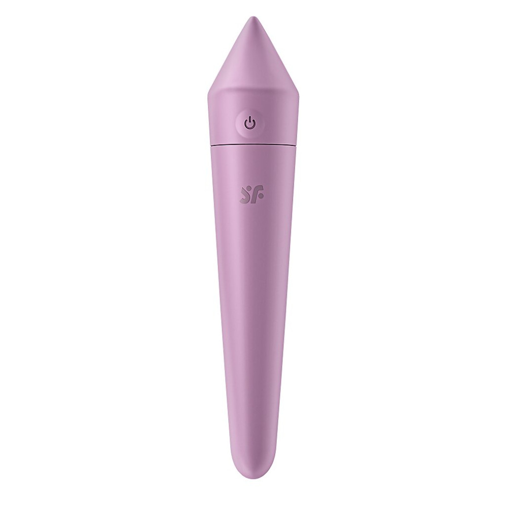 Вибропуля силиконовая Satisfyer Ultra Power Bullet 8 с приложением, фиолетовая, 14 х 2.7 см фото №0 — секс игрушки: Украина, NO TABOO
