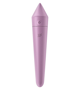Віброкуля силіконова Satisfyer Ultra Power Bullet 8 з додатком, фіолетова, 14 х 2.7 см - No Taboo