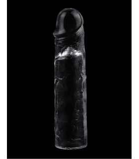Удлиняющая насадка на пенис Lovetoy бесцветная, 17.7 см х 3 см - No Taboo