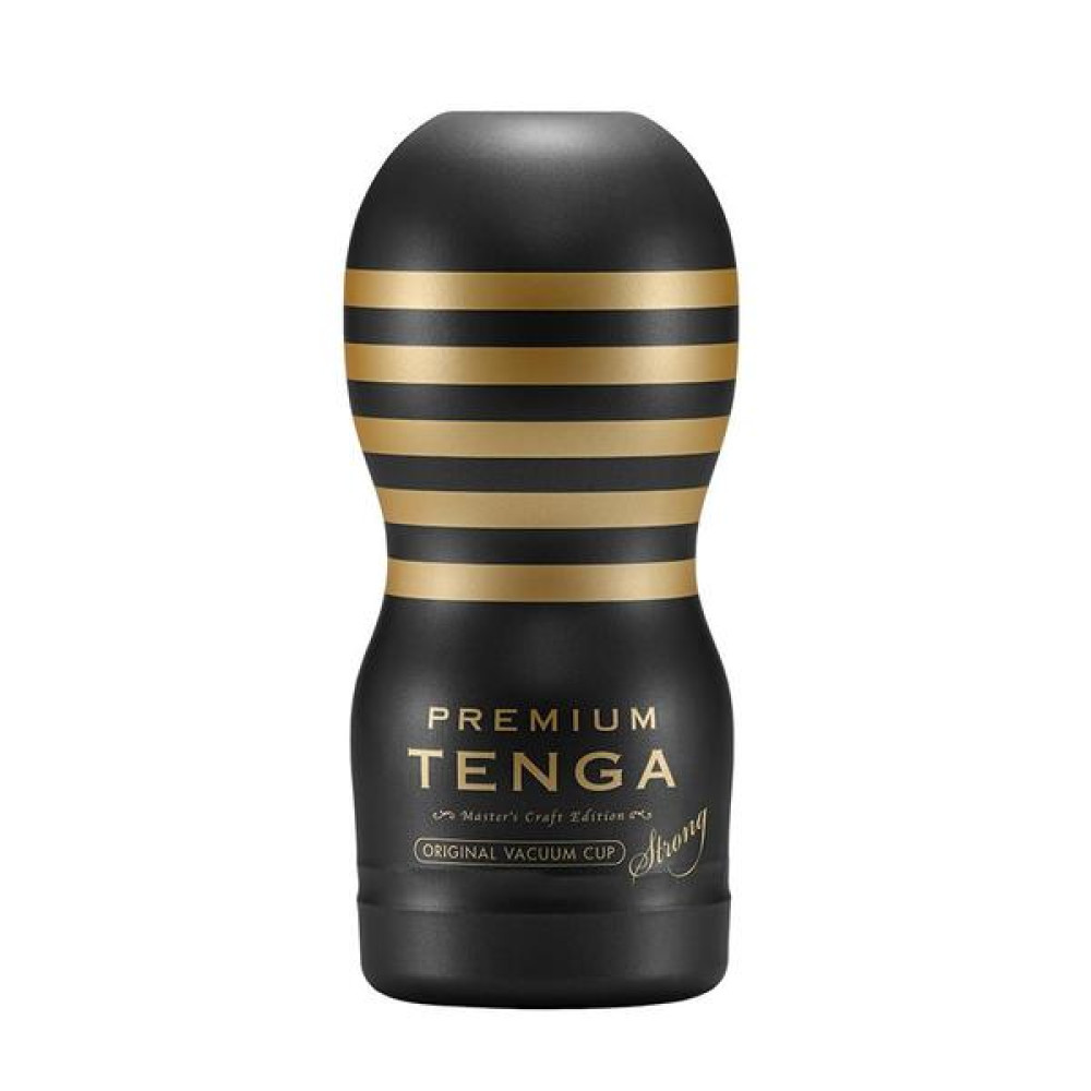 Мастурбатор Tenga Premium с вакуумной стимуляцией черный, 14.7 см х 4.5 см фото №0 — секс игрушки: Украина, NO TABOO