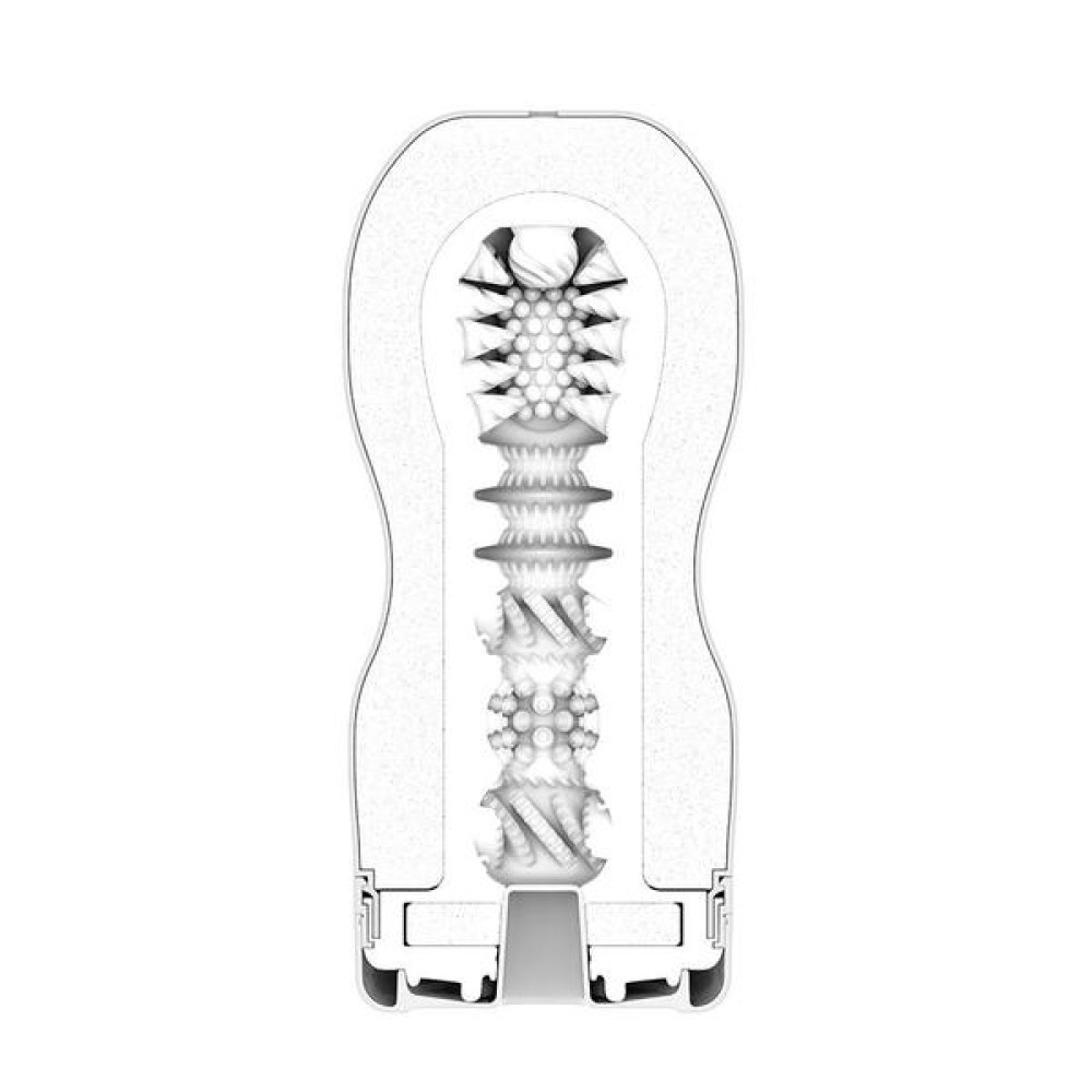 Мастурбатор Tenga Premium Gentle с вакуумной стимуляцией белый, 14.7 см х 4.5 см фото №2 — секс игрушки: Украина, NO TABOO