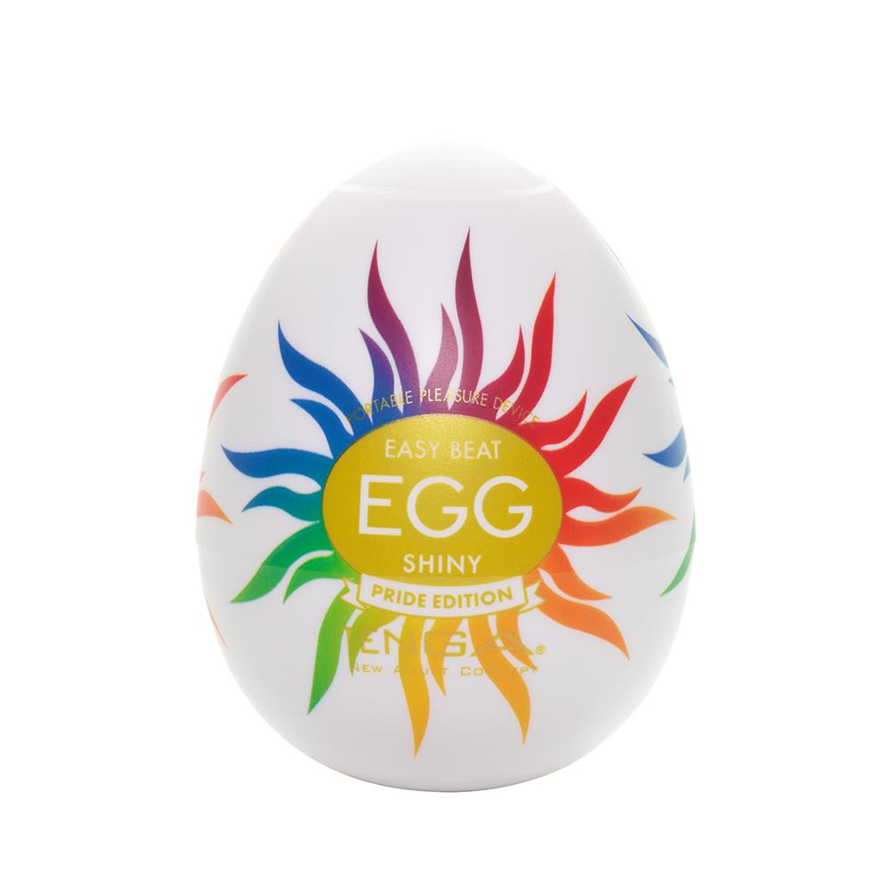 Мастурбатор с внутренним рельефом Tenga Egg Shiny Pride белый, 6.1 см х 4.9 см фото №0 — секс игрушки: Украина, NO TABOO