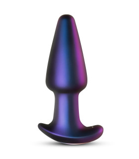 Анальная вибропробка с пультом управления EasyToys фиолетовая, 13.9 см х 4.5 см - No Taboo