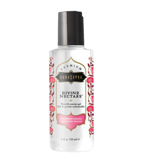 Лубрикант съедобный Kama Sutra Divine Nectars, 150 мл, на водной основе, с ароматом и вкусом клубники - No Taboo