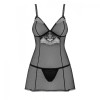 Элегантная черная прозрачная сорочка Babydoll S/M, фото №4 — секс шоп Украина, NO TABOO