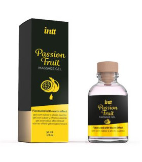 Масажний гель Intt Passion Fruit, 30 мл, розігріваючий, зі смаком та ароматом маракуї - No Taboo