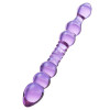 Фаллоимитатор двухсторонний стеклянный Sexus Glass фиолетовый, 22 см х 2.5 см фото №1 — секс игрушки: Украина, NO TABOO
