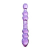 Фаллоимитатор двухсторонний стеклянный Sexus Glass фиолетовый, 22 см х 2.5 см фото №2 — секс игрушки: Украина, NO TABOO
