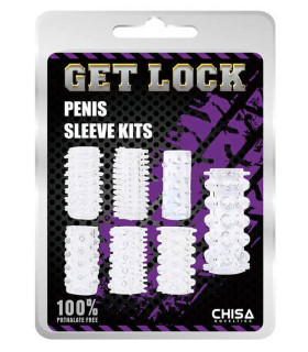 Набор насадок Gen Lock Chisa, прозрачного цвета, 7шт - No Taboo