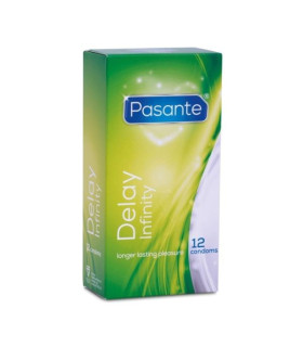 Латексные резинки с пролонгацією Pasante Delay, 12 шт - No Taboo