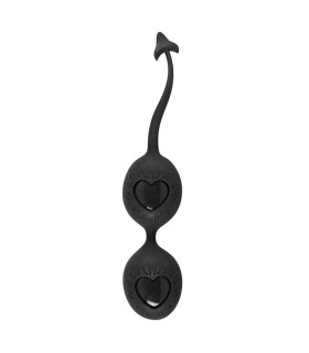 Вагинальные шарики Silicone Love Balls black - No Taboo