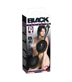 Вагинальные шарики Silicone Love Balls black - No Taboo