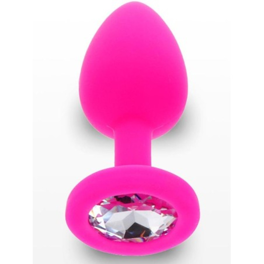 Анальная пробка Toy Joy, S, Diamond Booty Jewel, розовая, 7 см х 2.5 см фото №3 — секс игрушки: Украина, NO TABOO