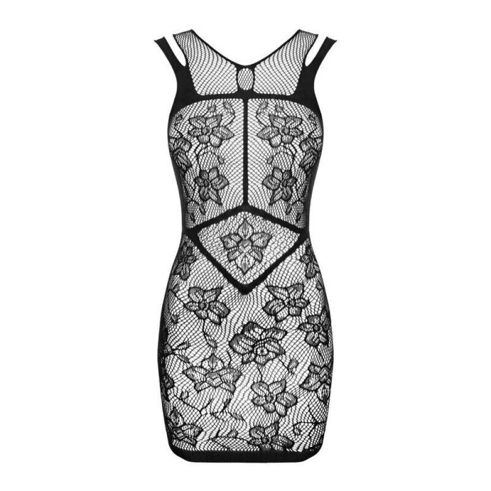 Сукня еротична в сітку Obsessive D239, One Size, чорна, фото №3 — секс шоп Україна, NO TABOO