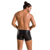 Мужские шорты XXL/XXXL Passion Men Short Matt, с молниями, черные, фото №2 — секс шоп Украина, NO TABOO