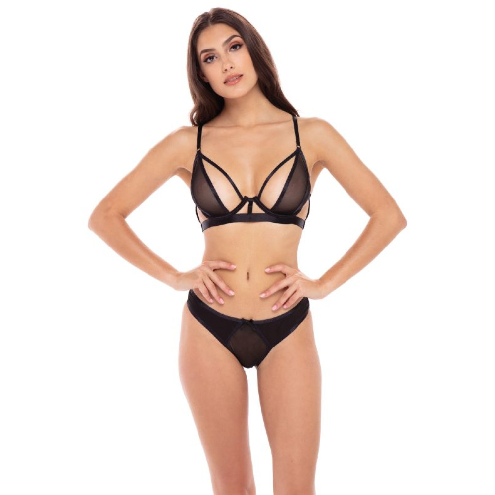 Комплект New In Town Bra Set черный, S/M, фото №0 — секс шоп Украина, NO TABOO