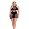 Платье Pink Lipstick - Girl Gone Bad Dress, черное, Plus Size, фото №1 — секс шоп Украина, NO TABOO