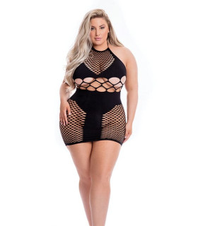 Платье Pink Lipstick - Girl Gone Bad Dress, черное, Plus Size - No Taboo