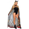 Блестящая накидка с рожками Leg Avenue Devil cape and horns O/S, фото №1 — секс шоп Украина, NO TABOO