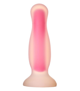 Анальная пробка Dream Toys Radiant светится в темноте, розовая, 14.5 х 3.5 см - No Taboo