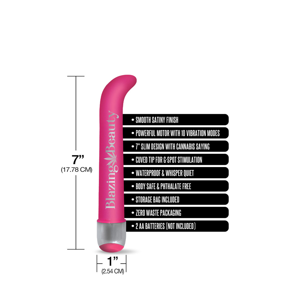 Вибатор Buzzed G-spot Vibe, ярко розовый, 17,7 см фото №3 — секс игрушки: Украина, NO TABOO