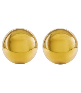 Вагинальные шарики металлические золотые Ben Wa Balls - No Taboo