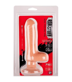 Реалистичный вибратор на присоске REALSTUFF 7INCH FLESH 17,8см - No Taboo