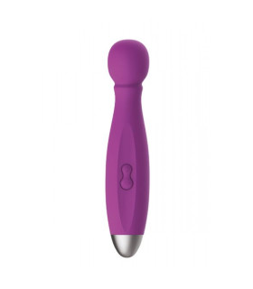 Мини-вибратор с насадками фиолетовый QUEENPIN PURPLE - No Taboo