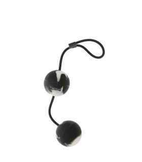 Вагинальные шарики со смещенным центром тяжести черные Marbelized DUO BALLS - No Taboo