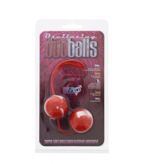 Вагинальные шарики красные Marbelized DUO BALLS - No Taboo