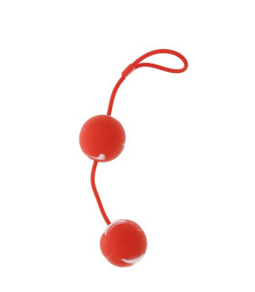 Вагинальные шарики красные Marbelized DUO BALLS - No Taboo