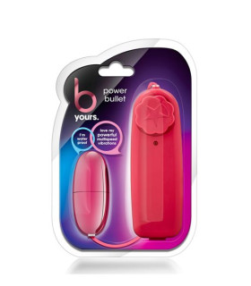 Виброяйцо Blush B Yours с пультом, розовое, 5.7 х 2.4 см - No Taboo