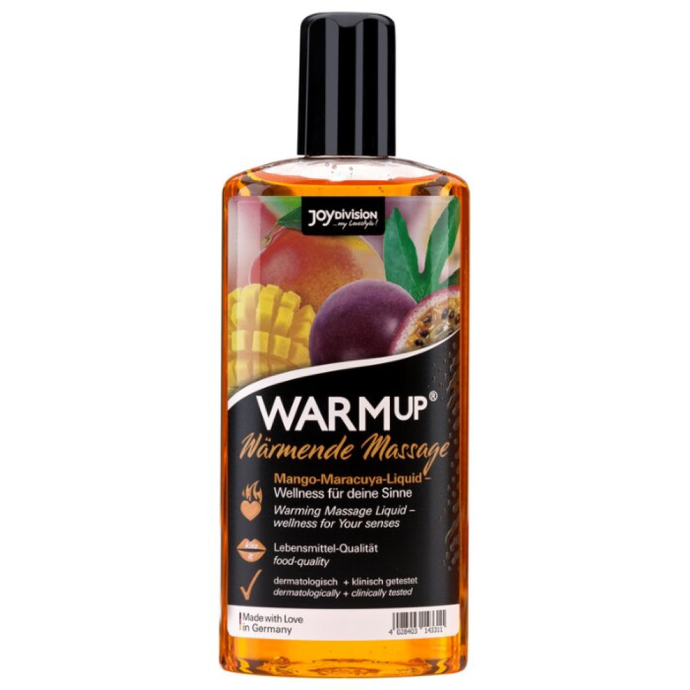 Съедобное массажное масло с разогревом WARMup Mango & Maracuya, 150 мл, фото №0 — секс шоп Украина, NO TABOO