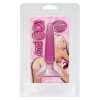 Розовая рельефная анальная пробка с присоской фото №2 — секс игрушки: Украина, NO TABOO