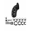 Мужской пояс верности в черном цвете ManCage 03 Chastity Cage , фото №2 — секс шоп Украина, NO TABOO